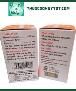 Nano Curcumin Học viện Quân Y có tốt không